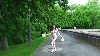 Hot Kattie Shows Her Hairy Pussy In Public