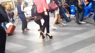 High heels in Paris 06 endless black heels