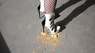 Crushing Food In My High Heels