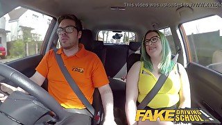 British Car Drivers Isabel Dean & Isabeldean take turns on a Fakehub in a wild sex party