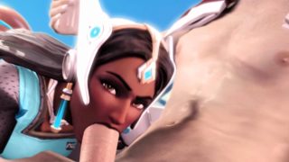 Slutty Symmetra from Overwatch Gets a Big Thick Dick