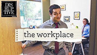 Awkward Hunk Finally Fucks Boss At Work - The Office Gay Parody - Disruptive