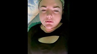 Girl moaning while masterbating