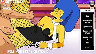 Marge Simpson Thick Thighs Spread Moaning Orgasm Creampie - Hole House