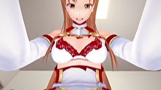 SAO - Futa Asuna  Female taker POV [Hentai Animation]