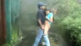 British Indian couple fuck in rain storm at hill station