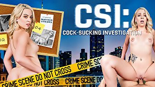 Csi : Cock-sucking Investigation With Madison Summers