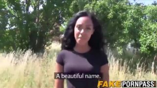 Horny and busty ebony slut tomas gets fucked hard outdoor