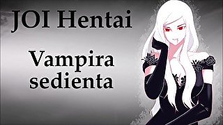 JOI hentai ¿Puedes seguir el ritmo de la vampira?