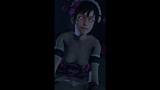 SFM Iris Amicitia Succubus Riding