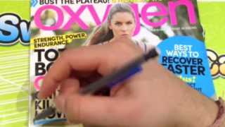 ASMR TRACING A MAGAZINE 