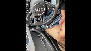 Stepsister blowjob in car real bbc slut