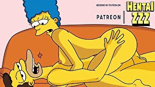 MARGE FUCKS HOMER'S FRIEND LENNY (THE SIMPSONS)