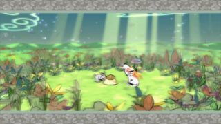 Feeding rabbits in Okami