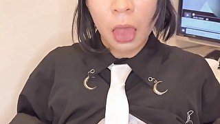 Femboy analplay secretly in Internet cafe part. 2