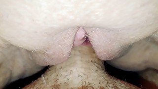 Young British MILF close up creampie