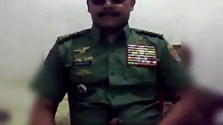 Hot moustache army officer Step daddy in uniform 5