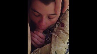 short & sweet video of her loving his cock in her mouth - hot, loving blowjob, beautiful cock