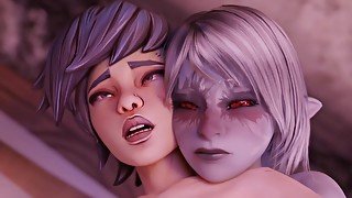 Ava And Raeza Havin Some Fun On The Bed [zynotheum]