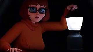 SEXY VELMA FROM CARTOON  IN THE DICK HAUNTE