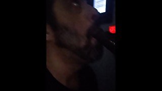 Faggot Sucking Black Cock At The Sleazy Bookstore