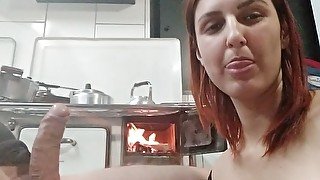 Blowjob on the Alena stove