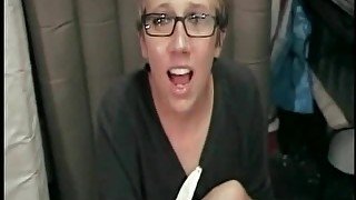 Glasses girl sucks cop cock to get out of bust