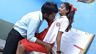 Naughty college girl real hardcore fuck with teacher in class room (hindi audio)