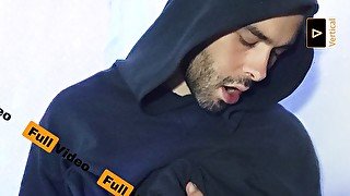 Vertical Masturbation in the Studio with the Hairy Louis Ferdinando (Full Video)