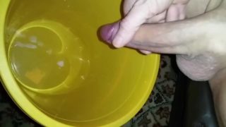 Huge & Massive Pissing Cumshot + Cumshot Slo-Mo