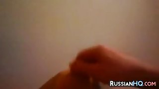 Russian Girl Giving A Blowjob