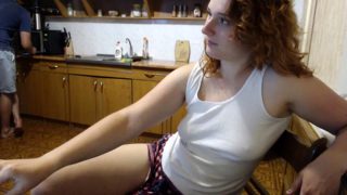 Hottest Amateur 19yo Redhead Teen masturbates on Webcam