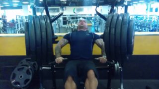 Masculine Jason benching