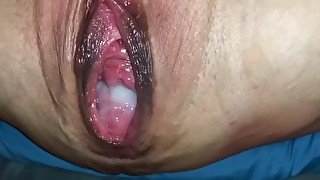 Cumming in Cougar Mama’s tight 52 yo pussy