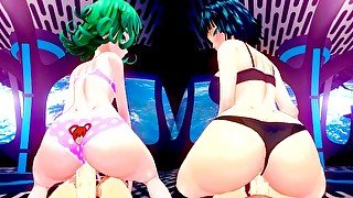 Tatsumaki and Fubuki's Asses Gives you the Perfect View to Creampie Too Early - One Punch Man Hentai