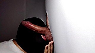 Very horny male returns to the gloryhole again after his vacation.