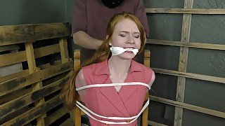 Adorable Redhead Snoop Tied Gagged