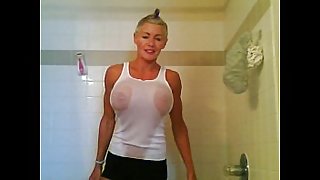 mistress debbie in white tank top