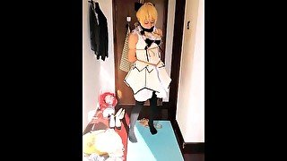 【莉雅的紧缚实验】自缚吊缚、口水收集 saber-lily cosplay