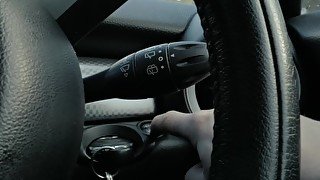 Teasing Him In The Car Made His Cock Explode - 4K