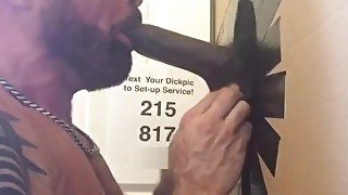 Huge BBC Busts A Nut At Philly Glory Hole