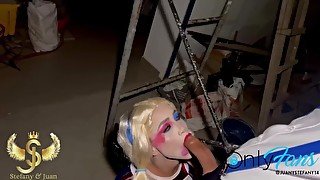 Harley Quinn gives Guason a deep throat and fucks her like a bitch 🥵🥵