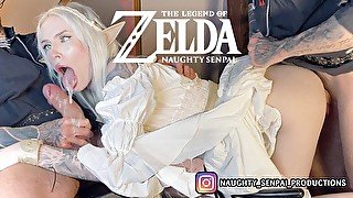 Elf Princess ZELDA roughly fucked by Stranger! REAL LIFE HENTAI - Ahegao Cosplay Girl