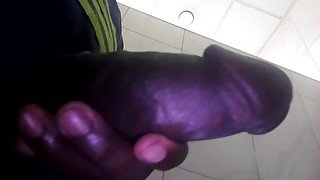 My madam boss Caught me jerking off my dick in the washroom