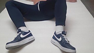 Cute 18yo Boy show Sneaks and Socks