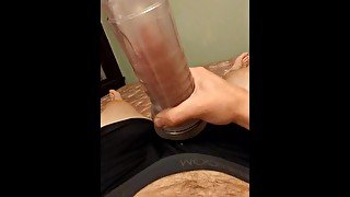 Fleshlight Creampie Overflow Cum in Pocket Pussy and Cum Again