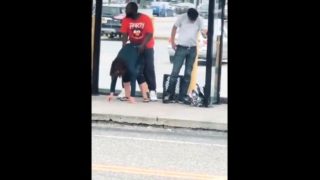 Curvy mature wife satisfies her interracial lust in public