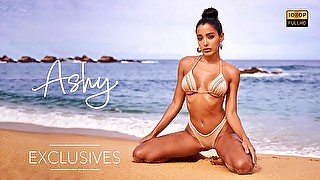 Beautiful Bikini Model Poses on Mexico Beach  ASHY EXCLUSIVES