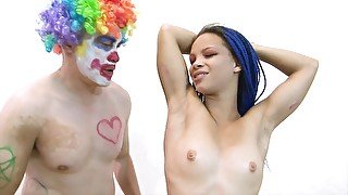 Hipster Teen Gets Fucked By A Horny Clown