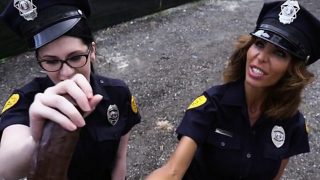 Horny Cops Share Suspects Big Black Cock